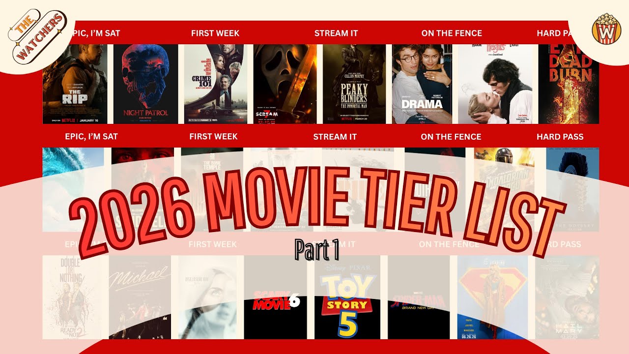 2026 MOVIES TIER LIST Part 1